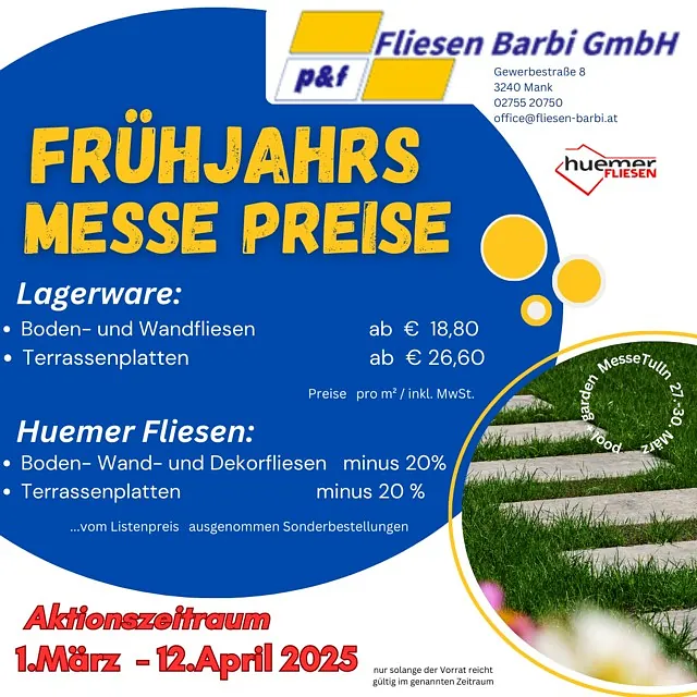 Fliesen Barbi GmbH Frühjahresmesse